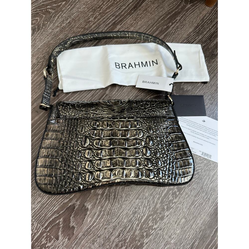 Brahmin Nerida Onyx Melbourne Genuine Leather Shoulder Bag - Picture 10 of 11